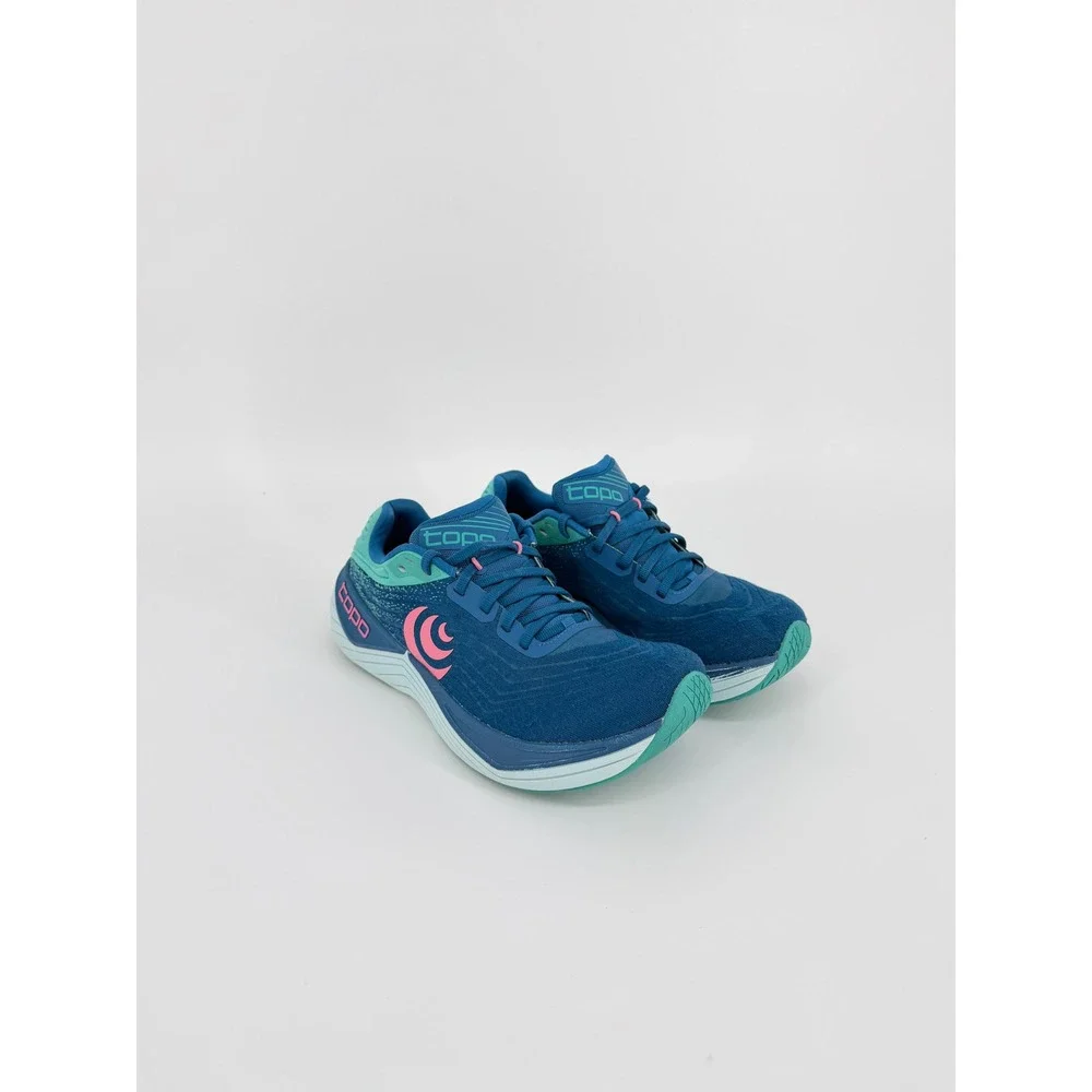 Topo Athletic Ultrafly 5 Womens Running Shoes Blue Teal Pink US 8.5 Sneakers